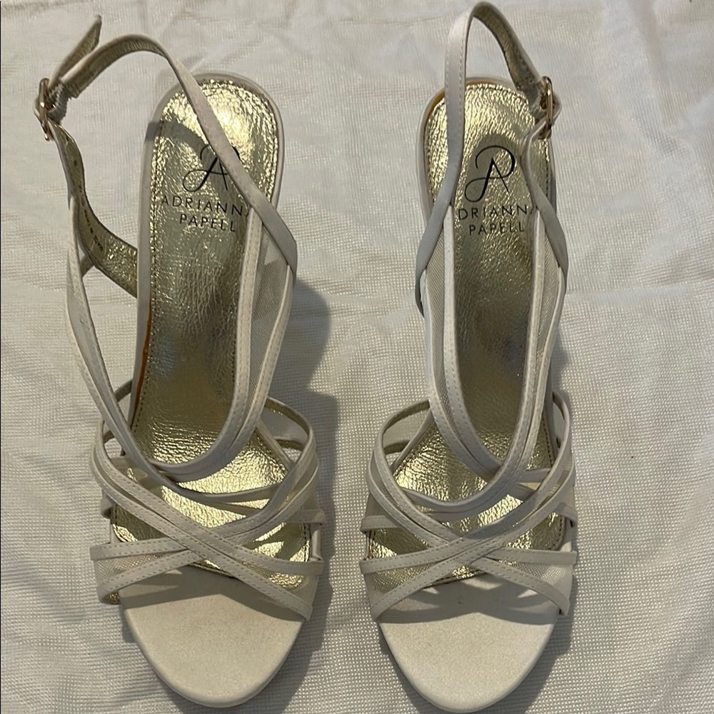Adrianna Papell White Strappy Sandals